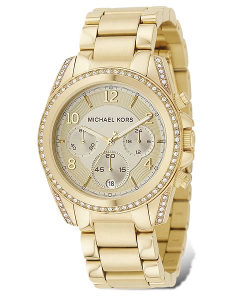 michael kors gold uhr herren|Michael Kors leather watch.